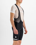 SPORTFUL Rövid kerékpáros nadrág kantárral - NEO - fekete/fehér