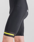 SPORTFUL Rövid kerékpáros nadrág kantárral - NEO - fekete/sárga