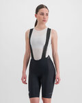 SPORTFUL Rövid kerékpáros nadrág kantárral - BODYFIT CLASSIC - fekete