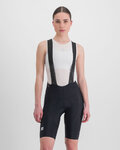 SPORTFUL Rövid kerékpáros nadrág kantárral - BODYFIT CLASSIC - fekete