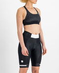 SPORTFUL Rövid kerékpáros nadrág kantár nélkül - NEO - fekete/fehér