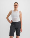 SPORTFUL Rövid kerékpáros nadrág kantár nélkül - GIARA W - fekete