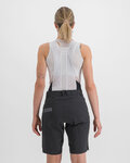 SPORTFUL Rövid kerékpáros nadrág kantár nélkül - GIARA W - fekete