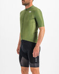 SPORTFUL Rövid ujjú kerékpáros mez - CHECKMATE - zöld