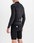 SPORTFUL Hosszú ujjú kerékpáros mez - BODYFIT PRO - fekete/barna