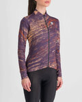 SPORTFUL Hosszú ujjú kerékpáros mez - CLIFF SUPERGIARA THERMAL - lila/bézs