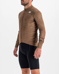 SPORTFUL Hosszú ujjú kerékpáros mez - CHECKMATE THERMAL - barna