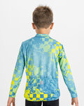 SPORTFUL Hosszú ujjú kerékpáros mez - KID THERMAL - kék/sárga