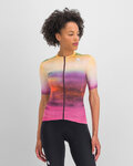 SPORTFUL Rövid ujjú kerékpáros mez - FLOW SUPERGIARA - rózsaszín/bézs