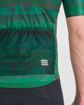 SPORTFUL Rövid ujjú kerékpáros mez - GLITCH BOMBER - zöld