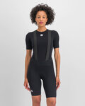 SPORTFUL Rövid ujjú kerékpáros póló - MERINO - fekete