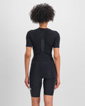 SPORTFUL Rövid ujjú kerékpáros póló - MERINO - fekete
