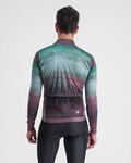 SPORTFUL Hosszú ujjú kerékpáros mez - FLOW SUPERGIARA THERMAL - zöld/lila