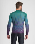 SPORTFUL Hosszú ujjú kerékpáros mez - ROCKET THERMAL - zöld/lila