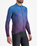 SPORTFUL Hosszú ujjú kerékpáros mez - ROCKET THERMAL - kék/lila