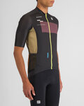 SPORTFUL Rövid ujjú kerékpáros mez - BREAKOUT SUPERGIARA - fekete/barna
