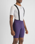 SPORTFUL Rövid kerékpáros nadrág kantárral - SRK - lila