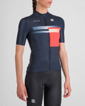 SPORTFUL Rövid ujjú kerékpáros mez - GRUPPETTO - kék/piros