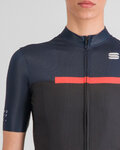 SPORTFUL Rövid ujjú kerékpáros mez - PISTA - kék/fekete