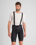 SPORTFUL Rövid kerékpáros nadrág kantárral - FIANDRE - fekete