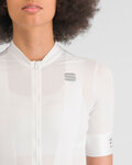 SPORTFUL Rövid ujjú kerékpáros mez - SRK - fehér