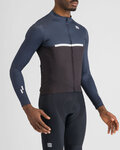 SPORTFUL Hosszú ujjú kerékpáros mez - PISTA THERMAL - fekete/kék