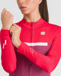 SPORTFUL Hosszú ujjú kerékpáros mez - PISTA THERMAL W - rózsaszín