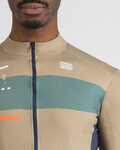 SPORTFUL Hosszú ujjú kerékpáros mez - BREAKOUT SUPERGIARA THERMAL - zöld/kék/narancssárga
