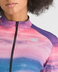 SPORTFUL Hosszú ujjú kerékpáros mez - FLOW SUPERGIARA THERMAL W - kék/rózsaszín