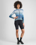 SPORTFUL Hosszú ujjú kerékpáros mez - FLOW SUPERGIARA THERMAL W - kék