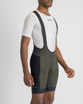 SPORTFUL Rövid kerékpáros nadrág kantárral - SUPERGIARA 2 - zöld/fekete