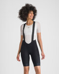 SPORTFUL Rövid kerékpáros nadrág kantárral - SUPERGIARA 2 W - fekete