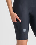 SPORTFUL Rövid kerékpáros nadrág kantárral - GIARA 2 W - fekete