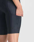 SPORTFUL Rövid kerékpáros nadrág kantárral - GIARA 2 W - fekete
