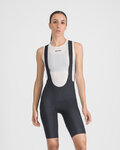 SPORTFUL Rövid kerékpáros nadrág kantárral - PULSE W - fekete