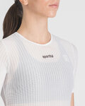 SPORTFUL Rövid ujjú kerékpáros póló - PRO BASELAYER W - fehér