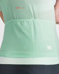 SPORTFUL Rövid ujjú kerékpáros mez - LIGHT W - zöld/fehér