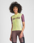 SPORTFUL Rövid ujjú kerékpáros mez - SUPERGIARA LOGO W - sárga/bordó