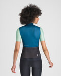SPORTFUL Rövid ujjú kerékpáros mez - SUPERGIARA LOGO W - kék/zöld