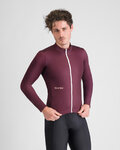 SPORTFUL Hosszú ujjú kerékpáros mez - CLASSIC THERMAL - bordó