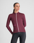 SPORTFUL Hosszú ujjú kerékpáros mez - CLASSIC THERMAL W - bordó