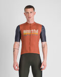 SPORTFUL Rövid ujjú kerékpáros mez - SUPERGIARA 2 - narancssárga/kék