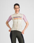 SPORTFUL Rövid ujjú kerékpáros mez - SUPERGIARA LOGO 2 - bézs