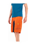 KARPOS Rövid kerékpáros nadrág kantár nélkül - BALLISTIC EVO - narancssárga