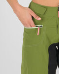KARPOS Rövid kerékpáros nadrág kantár nélkül - BALLISTIC EVO - zöld
