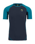 KARPOS Rövid ujjú kerékpáros póló - LAVAREDO - fekete/kék