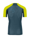 KARPOS Rövid ujjú kerékpáros póló - LAVAREDO - zöld/sárga