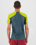 KARPOS Rövid ujjú kerékpáros póló - LAVAREDO - zöld/sárga