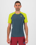KARPOS Rövid ujjú kerékpáros póló - LAVAREDO - zöld/sárga