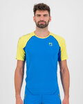 KARPOS Rövid ujjú kerékpáros póló - LAVAREDO - kék/sárga